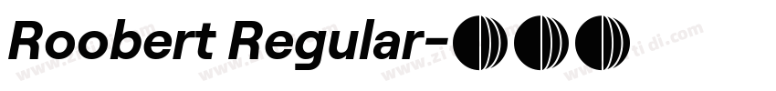 Roobert Regular字体转换